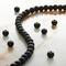 12 Pack: Black Glass Round Beads, 4mm by Bead Landing™